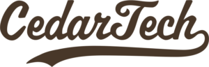 CedarTech script logo