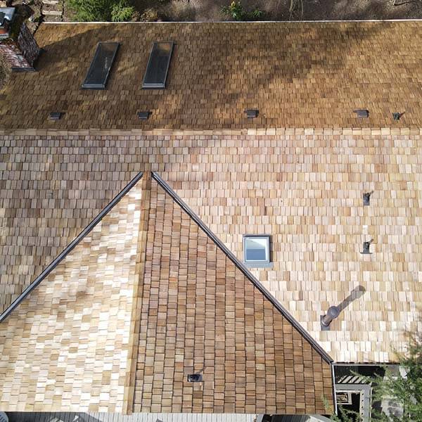 new roof view from directly above