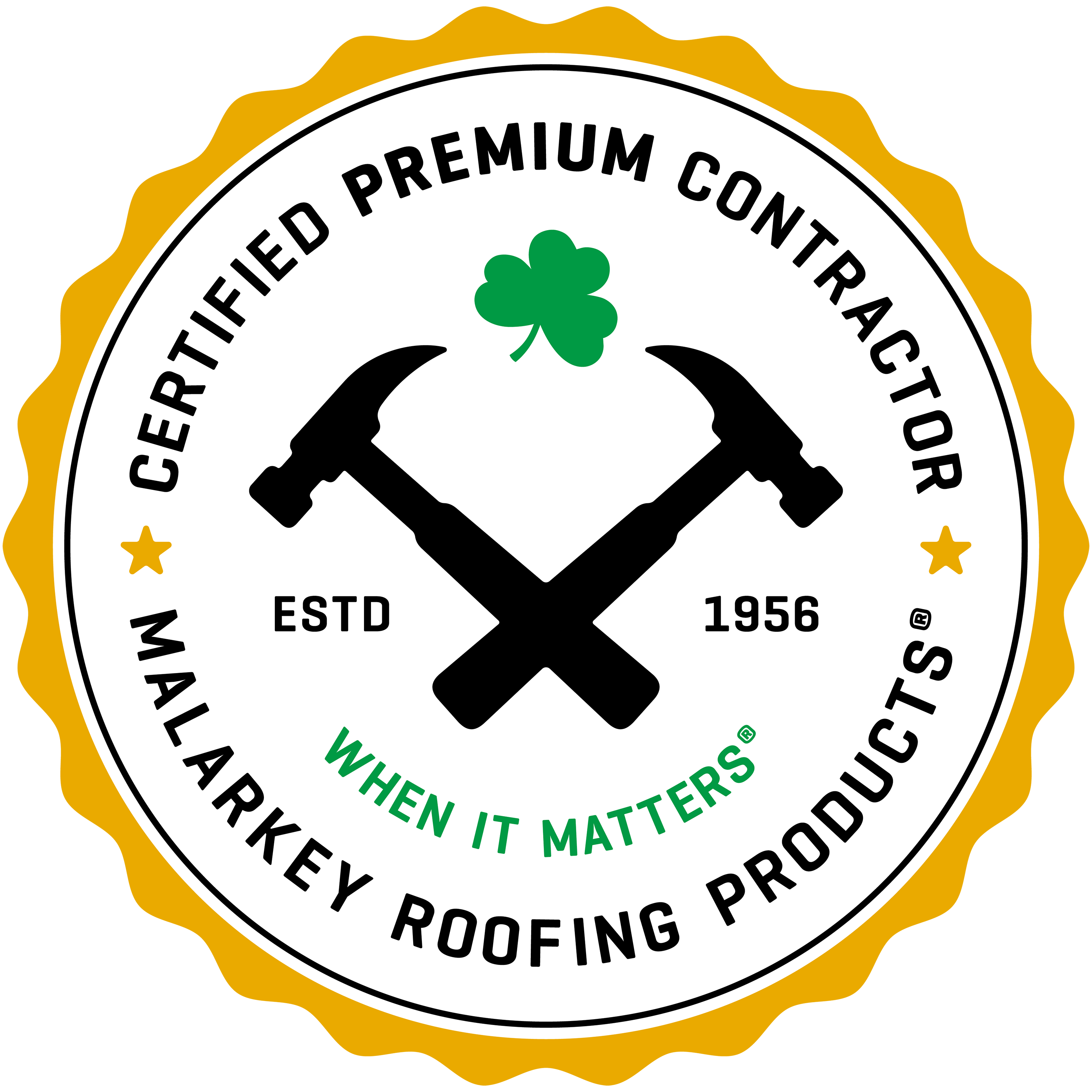 Malarkey Emerald Premium Contractor Badge 2025