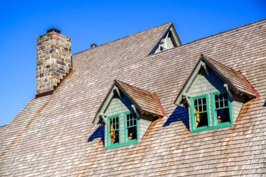 Cedar shake shingle roof offering classic style and weather resistance