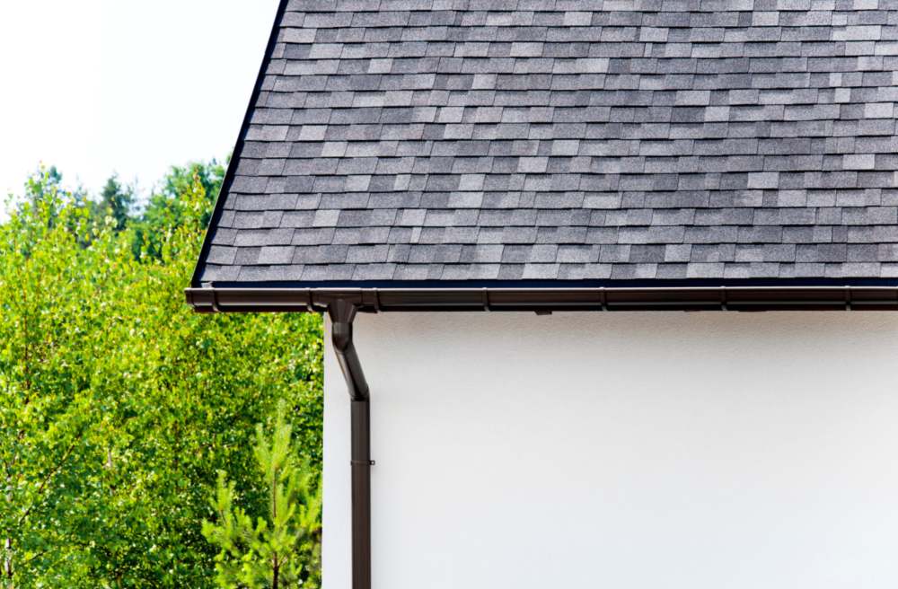 House with composite roofing for long-lasting protection and style
